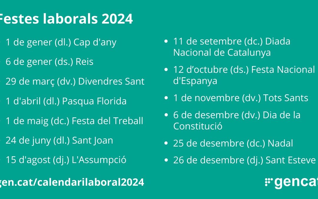 Calendario Laboral 2024